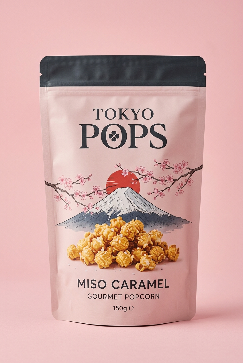 POPS gourmet popcorn pouch